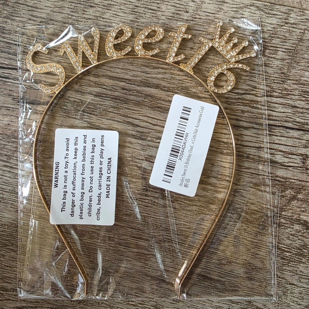 Sweet 16 Birthday Tiara headband *new*